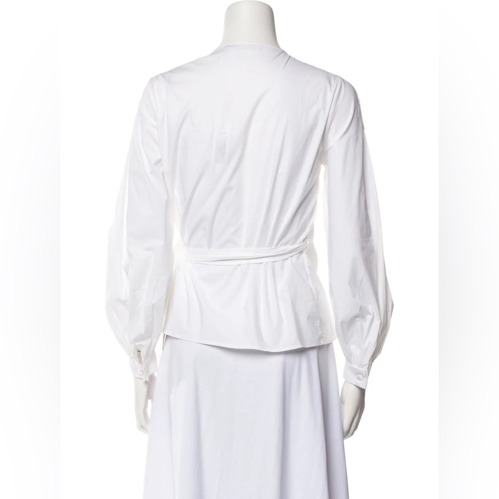 Anne Fontaine Long Sleeve Wrap Blouse - Picture 4 of 4